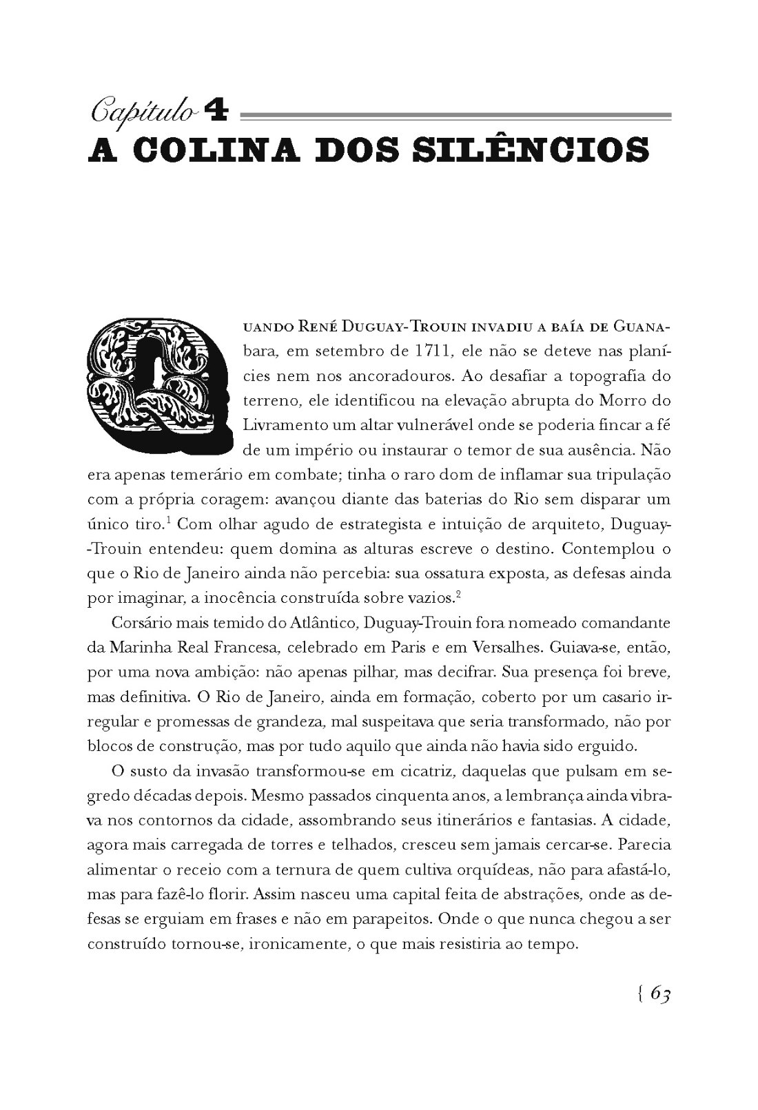 Primeira página do Capítulo 4 — A Colina dos Silêncios